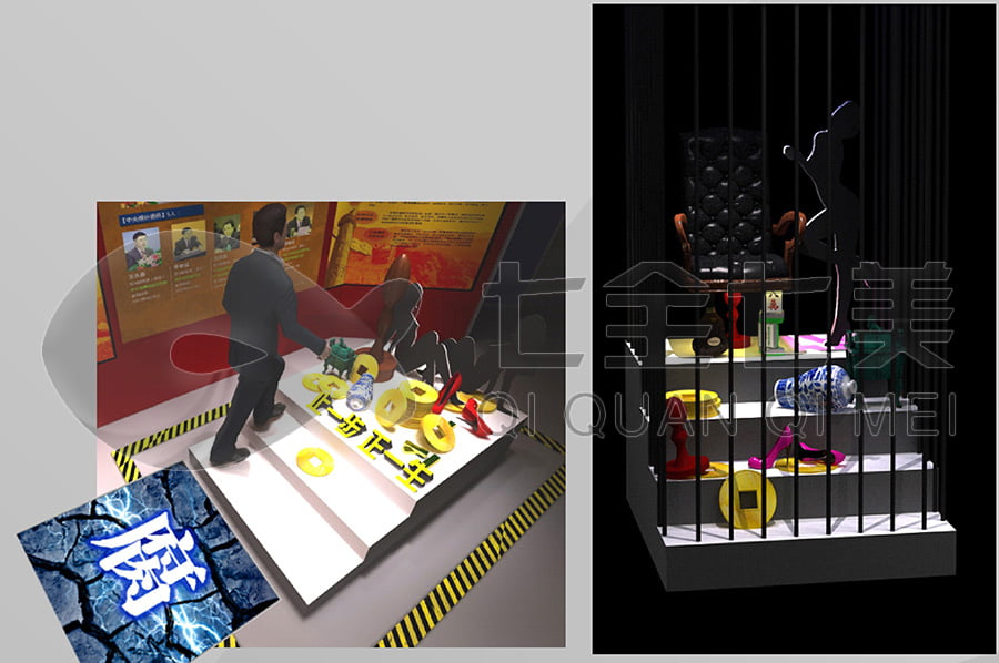 廉政警示文化館, 黨風(fēng)廉政主題展廳設(shè)計(jì)布局, 廉政警示文化教育基地規(guī)劃設(shè)計(jì)